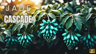 Jade Cascade | Turquoise Flowers in the Jungle 🔷🌿 (4K)
