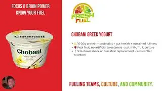 Chobani Greek Yogurt Cups - Why We Chose This for Fresh Fuel Marketplace