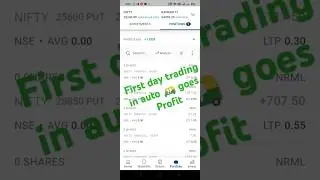 First day trading in auto 🛺 in green #minivlog #bankniftytrader #youtubeshort #trader