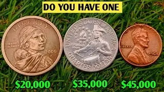 OLD & DIRTY Coins Worth MILLIONS! Rare 1964 SMS Penny, 1976 Quarter & 2000 P Sacagawea,