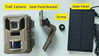 Install the Solar Panel of VIDVIS SV-TCNW Trail Camera