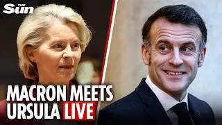 Live: French President Emmanuel Macron welcomes EU Commission President Ursula Von der Leyen