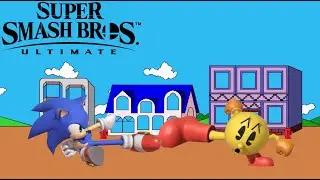 Super Smash Bros Ultimate Sonic Vs Pac Man