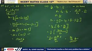 Maths 10 class chapter 5 Exercise 5.3 Ques 1 and 2
