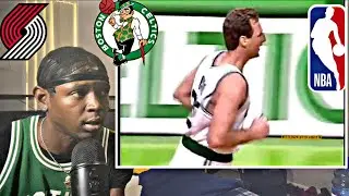 Larry Bird (49/14/12) vs Clyde Drexler (41/11/8) |  Blazers vs Celtics 1992 Highlights & Reaction!