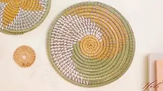 Boho Basket Wall Decor Set of 11 | Handmade Wicker Wall Hanging for USA Homes | Gift for Mom