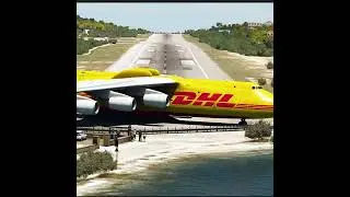 DHL Antonov An225 Emergency Takeoff from Skiathos Airport #shorts