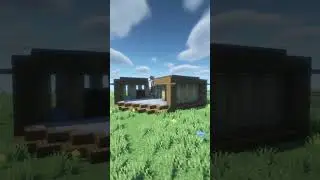 🔨 How to BUILD a WOODEN MODERN HOUSE (Easy SURVIVAL House) | 🎬 Minecraft Short