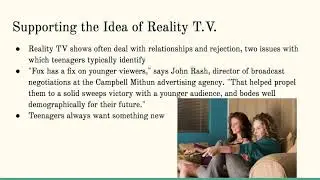 Ethics Project - Reality T.V.