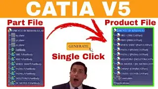 How to convert a part bodies to product | convert part into product | convert a product from catpart