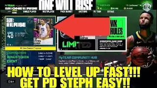 NBA 2K21 MyTeam- HOW TO LEVEL UP AND GET XP FAST & EASY FOR PD STEPH CURRY!!!