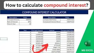 How To Calculate a Compound Interest In Excel? | Tamil | Compound Interest Calculator