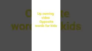 English opposite words for kids #educational #english #nurserystudy #parentingtips #nu #kids