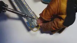Making LED strip fixtures with roof flashing