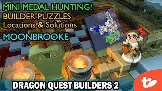 Mini Medal Hunting! All Moonbrooke Builder Puzzle Shrines | DQB2