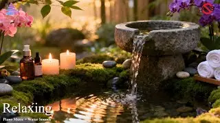 Healing Piano with Soothing Water Sounds 🌿 Insomnia Stress Relief, Anxiety & Depression - Calm Mind