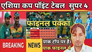 asiya cup super 4 points table 2023 top up table pakistan