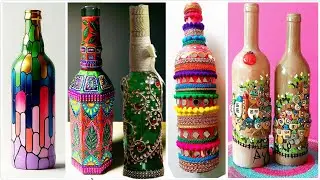 ✨ Artistic Bottles & Jar Recycling | Beautiful Hand-Painted Dot & Mandala Designs Recycle ♻️