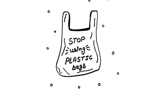 How to Draw Stop using Plastic Bag step by step || Stop using Plastic Bag Drawing easy