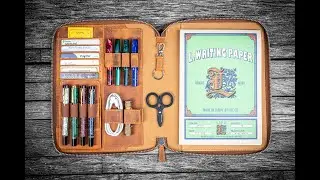 Leather Zippered Leuchtturm1917 B5 & Extra Large Moleskine Folio