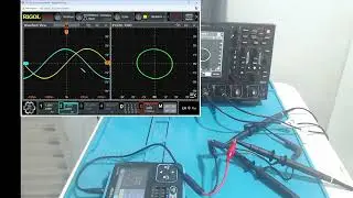 873 - Figura de Lissajous com Oscilosc&oacute;pio DHO914S RIGOL