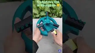 Garden Sprinkler-Automatic Lawn Water Sprinklers for Yard 360 Degree 3- Arm Rotating Sprinkler