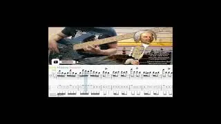 Bach Bwv 1067 B minor Classical Bass y Flute tab Badinerie