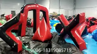 Inflatable paintball bunker