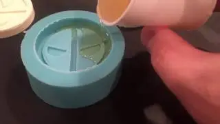 Pouring up a simple one piece mold