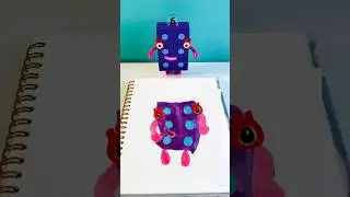 NUMBERBLOCKS! DIY How to Draw and Color Numberblock Six