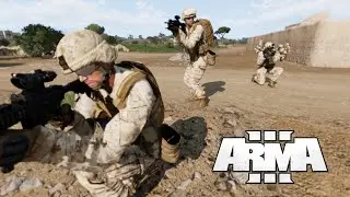 US Marine Patrol Under Fire in Anizay | ARMA 3 Gameplay