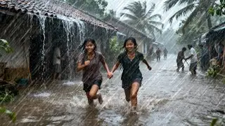 TERRIFYINGLY BEAUTIFUL RAINSTORM 🌧️ Heavy Thunder & Rain in Indonesia | Overcome insomnia