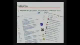 2011-11-09 CERIAS - Process Implanting: A New Active Introspection Framework for Virtualization