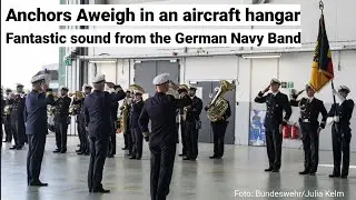 Einmarsch Ehrenformation Marinefliegergeschwader 5 - Marschmusik im Flugzeughangar - welch'  Klang