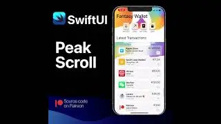 Peak scroll in swiftUI iOS 14