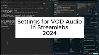 How to Change Audio Settings in Streamlabs - No Music on VOD | 2024 #streamer #streaming