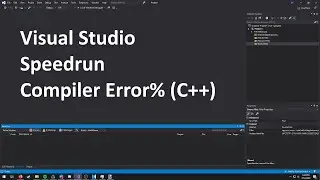 Visual Studio 2019 Speedrun - Compiler Error% (C++) in 6.63s (WR)