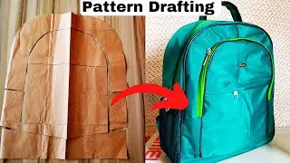 HOW TO DRAFT AND SEW A FABRIC BACKPACK  (free pattern)