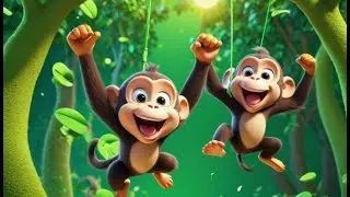 Five Little Monkeys Morning Tree Hop | English Nursery Rhyme | Kids Songs | Baby Music