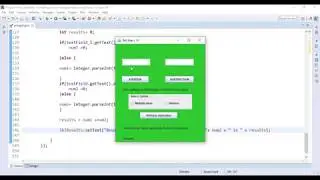 Java Swing Simple GUI Application Development