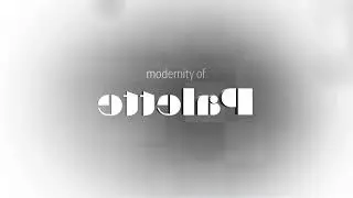 Modernity of Palette - 3D logo rotation black and white