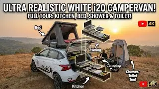 Ultimate Hyundai i20 Camper Setup | Kitchen, Bed & Toilet in a CNG Car?
