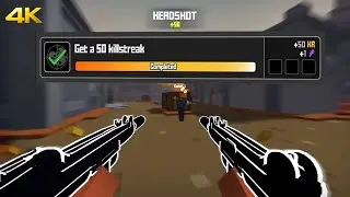 Lunar Akimbo UZI 50 killstreak Challenge in Krunker.io