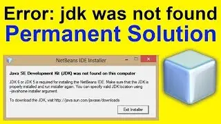 JDK was not found - Solution ✅ | Java se Development Kit JDK was not found on this computer Solution