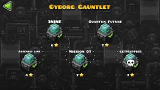CYBORG GAUNTLET ALL COINS | Geometry Dash 2.2