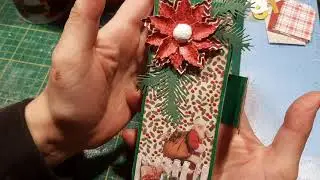 Day 2 of my 12 days of christmas swap: small embellishment box
