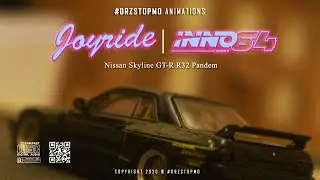 Joyride: INNO64 Nissan Skyline GT-R R32 Pandem | Cinematic Diecast Car Stop Motion