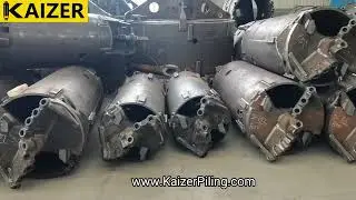 Double Bottom Double Cut Rock Bucket with Round Shank Chisel Teeth,Customized Drilling Bucket