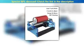 Editor&rsquo;s Choice Laser Y-axis Roller for Cylindrical Objects 360&deg; Rotating for 20-80mm Engraving Dia