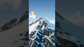 Maya 3D Tutorial - Snowy Mountain Material #3d #3dmodeling #mountains